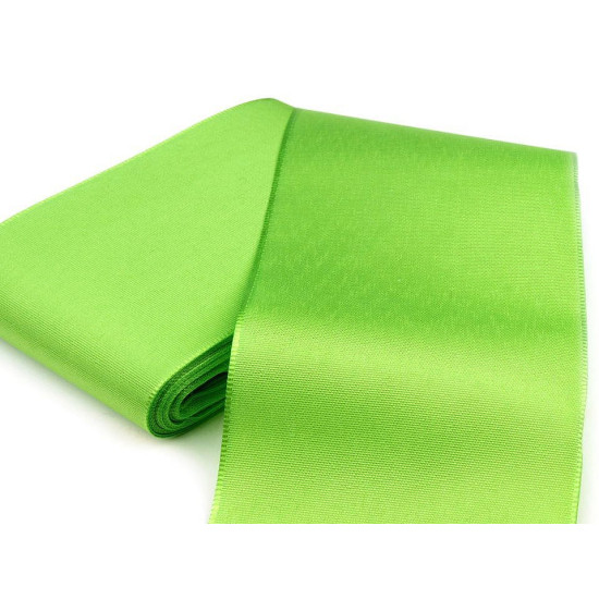 Panglică din tafta, lățime 10,8 cm - Alb (50 Metri)