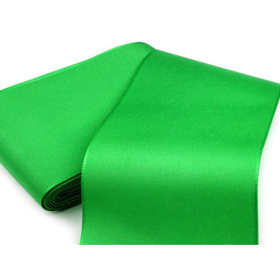 Panglică din tafta, lățime 10,8 cm - Alb (50 Metri)
