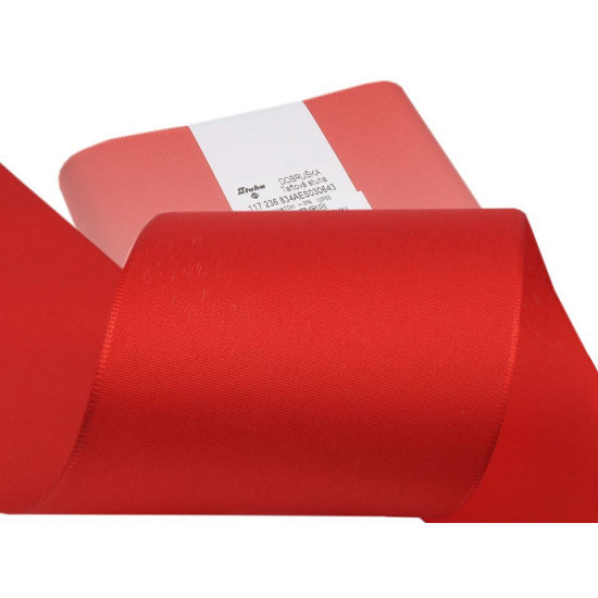 Panglică din tafta, lățime 10,8 cm - Alb (50 Metri)