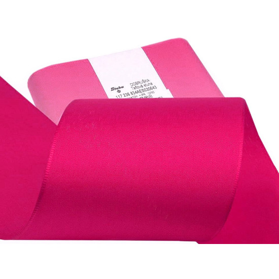 Panglică din tafta, lățime 10,8 cm - Alb (50 Metri)