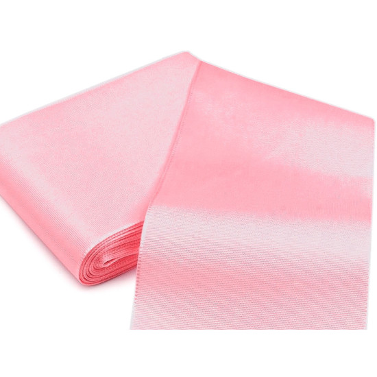 Panglică din tafta, lățime 10,8 cm - Alb (50 Metri)
