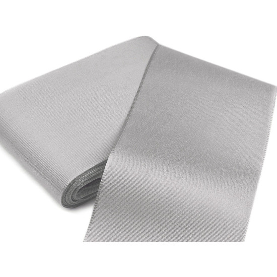Panglică din tafta, lățime 10,8 cm - Alb (50 Metri)