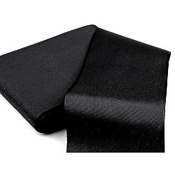 Panglică din tafta, lățime 10,8 cm - Negru (10 Metri)