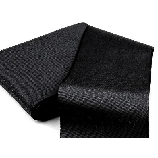Panglică din tafta, lățime 10,8 cm - Alb (50 Metri)