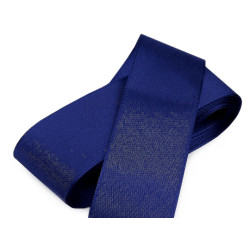 Panglică din tafta, lățime 40 mm - Albastru safir (10 Metri)