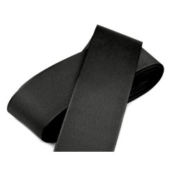 Panglică din tafta, lățime 40 mm - Negru (10 Metri)