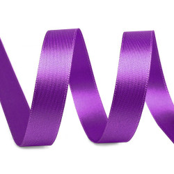 Panglică dublu satinată, lățime 15 mm - Violet (100 Metri)