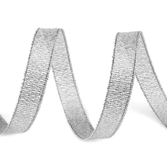 Panglică cu lurex, lățime 10 mm - Auriu (1 Metru)