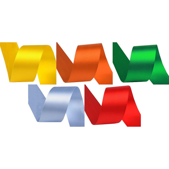 Panglică dublu satinată, lățime 40 mm - Gri neutral (100 Metri) Panglică dublu satinată, lățime 40 mm - Gri neutral (100 Metri)