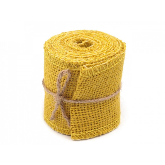Panglică din iută, lățime 60 mm - Maro închis (4 Bucăți) Panglică din iută, lățime 60 mm - Maro închis (4 Bucăți)