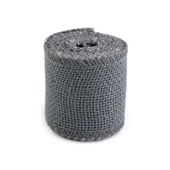 Panglică din iută, lățime 60 mm - Maro închis (4 Bucăți) Panglică din iută, lățime 60 mm - Maro închis (4 Bucăți)