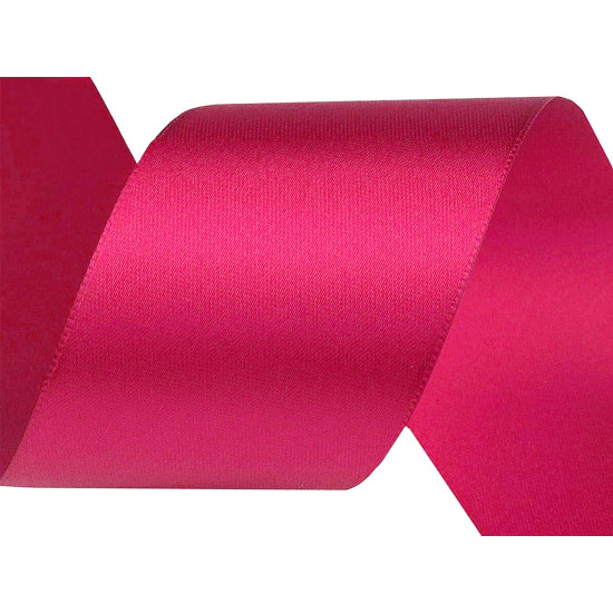 Panglică dublu satinată, lățime 50 mm - Negru (180 Metri) Panglică dublu satinată, lățime 50 mm - Negru (180 Metri)