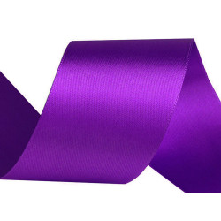 Panglică dublu satinată, lățime 50 mm - Violet (100 Metri)
