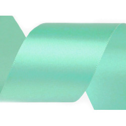 Panglică dublu satinată, lățime 50 mm - Verde salvie deschis (100 Metri)