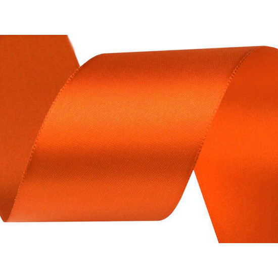 Panglică dublu satinată, lățime 50 mm - Negru (180 Metri) Panglică dublu satinată, lățime 50 mm - Negru (180 Metri)