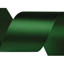 Panglică dublu satinată, lățime 50 mm - Verde închis (100 Metri)