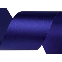 Panglică dublu satinată, lățime 50 mm - Albastru intens (100 Metri)