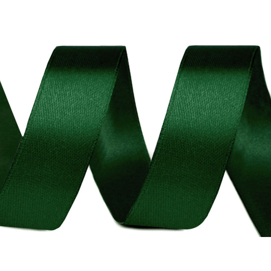 Panglică satin, lățime 20 mm - Verde închis (1 Metru) Panglică satin, lățime 20 mm - Verde închis (1 Metru)