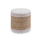 Panglică din iută cu dantelă, lățime 50 mm, 60 mm - Ecru natural (1 Bucată) Panglică din iută cu dantelă, lățime 50 mm, 60 mm - Ecru natural (1 Bucată)
