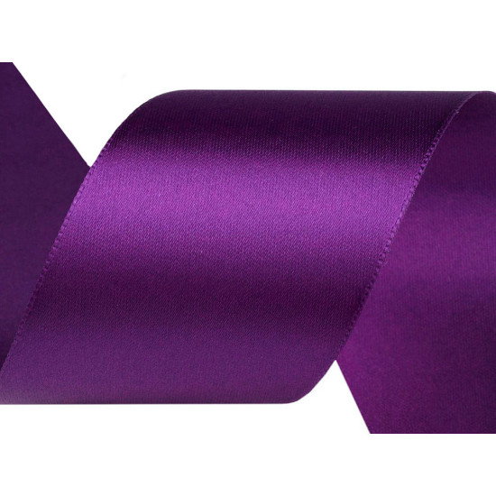 Panglică satin, lățime 50 mm - Roșu închis (90 Metri) Panglică satin, lățime 50 mm - Roșu închis (90 Metri)