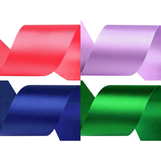 Panglică satin, lățime 50 mm - Roșu închis (90 Metri) Panglică satin, lățime 50 mm - Roșu închis (90 Metri)