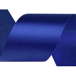 Panglică satin, lățime 50 mm, 3 m/buc - Albastru safir (3 Metri)