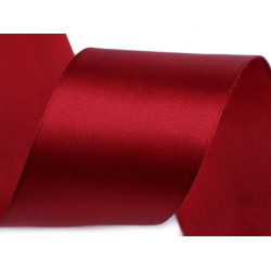Panglică satin, lățime 50 mm, 3 m/buc - Bordo (3 Metri)