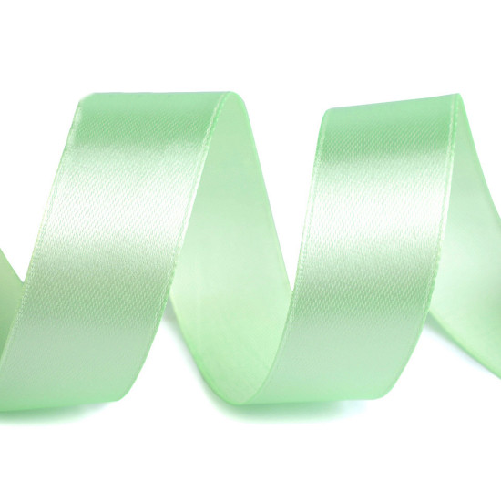 Panglică satin, lățime 25 mm - Verde irlandez (1 Metru) Panglică satin, lățime 25 mm - Verde irlandez (1 Metru)