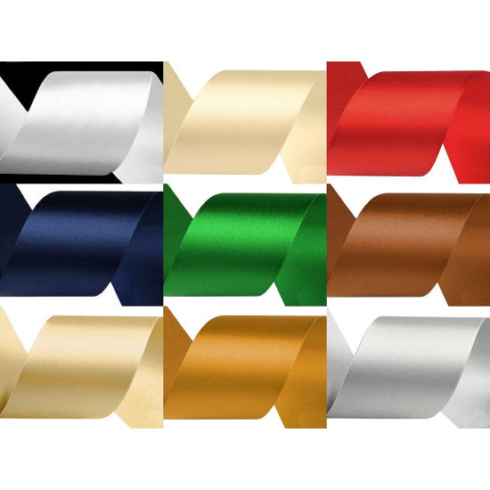 Panglică satin, lățime 40 mm, 5 m/buc - Auriu (5 Metri) Panglică satin, lățime 40 mm, 5 m/buc - Auriu (5 Metri)