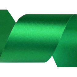 Panglică dublu satinată, lățime 50 mm, 5 m/pac - Verde (25 Metri)