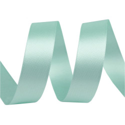 Panglică dublu satinată, lățime 24 mm, 5 m/pac - Verde mentă (100 Metri)