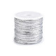 Panglică lurex / panglică lame, lățime 3 mm - Argintiu (1 Bucată) Panglică lurex / panglică lame, lățime 3 mm - Argintiu (1 Bucată)