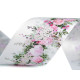 Panglică satinată, imprimeu floral, lățime 40 mm - Roz (1 Metru) Panglică satinată, imprimeu floral, lățime 40 mm - Roz (1 Metru)