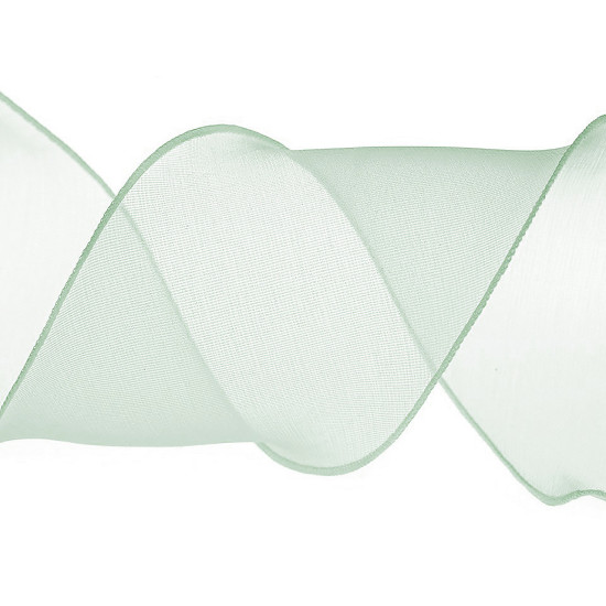 Panglică organza cu efect perlat, lățime 80m - Negru (1 Metru) Panglică organza cu efect perlat, lățime 80m - Negru (1 Metru)