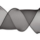 Panglică organza cu efect perlat, lățime 80m - Negru (1 Metru) Panglică organza cu efect perlat, lățime 80m - Negru (1 Metru)