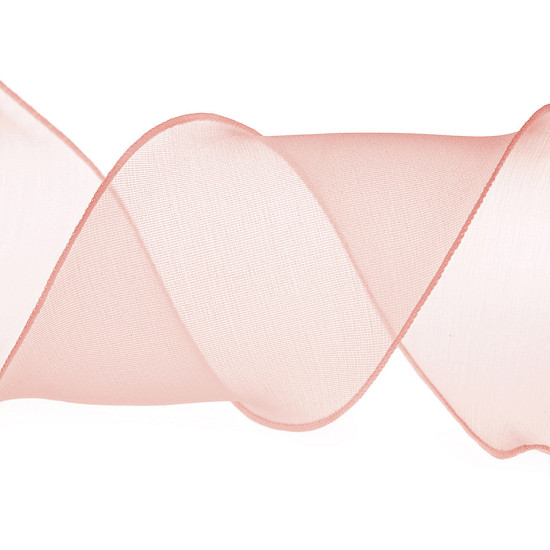 Panglică organza cu efect perlat, lățime 80m - Negru (1 Metru) Panglică organza cu efect perlat, lățime 80m - Negru (1 Metru)
