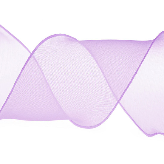 Panglică organza cu efect perlat, lățime 80m - Negru (1 Metru) Panglică organza cu efect perlat, lățime 80m - Negru (1 Metru)