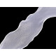 Panglică organza cu efect perlat, lățime 80m - Negru (1 Metru) Panglică organza cu efect perlat, lățime 80m - Negru (1 Metru)