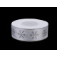Panglică satinată cu fulgi de zăpadă, lățime 20 mm - Roz pudrat (1 Metru) Panglică satinată cu fulgi de zăpadă, lățime 20 mm - Roz pudrat (1 Metru)