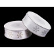 Panglică satinată cu fulgi de zăpadă, lățime 20 mm - Roz pudrat (1 Metru) Panglică satinată cu fulgi de zăpadă, lățime 20 mm - Roz pudrat (1 Metru)