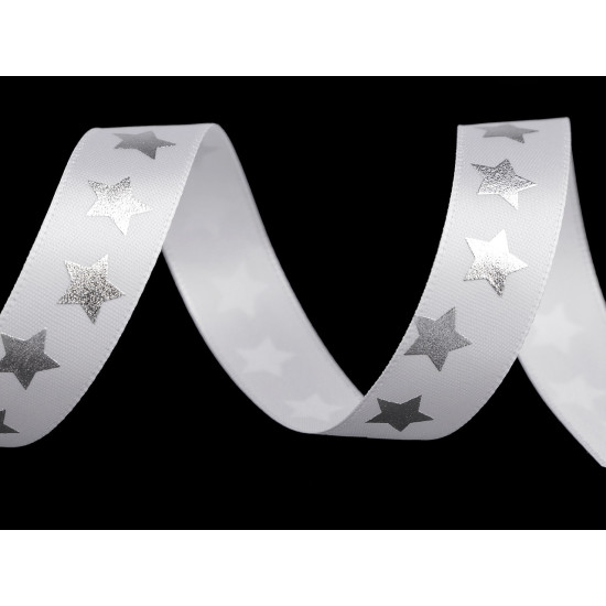 Panglică satinată cu steluțe, lățime 20 mm - Bordo (1 Metru) Panglică satinată cu steluțe, lățime 20 mm - Bordo (1 Metru)