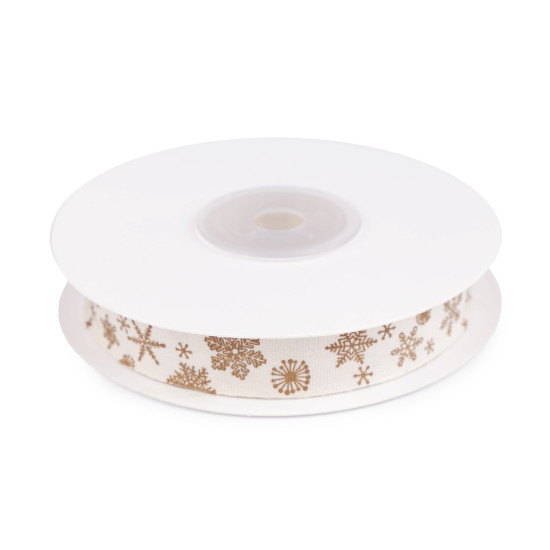 Panglică din bumbac cu fulgi de zăpadă, lățime 15 mm - Roșu x-mas (108 Metri) Panglică din bumbac cu fulgi de zăpadă, lățime 15 mm - Roșu x-mas (108 Metri)