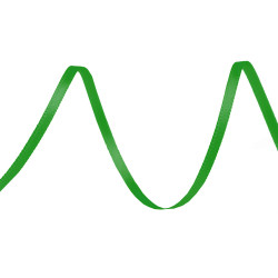 Panglică dublu satinată, lățime 3 mm - Verde (120 Metri)