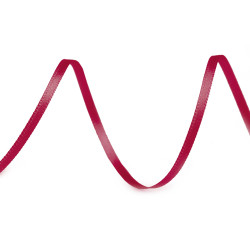 Panglică dublu satinată, lățime 3 mm - Bordo deschis (120 Metri)