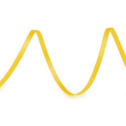 Panglică dublu satinată, lățime 3 mm - Galben (120 Metri)