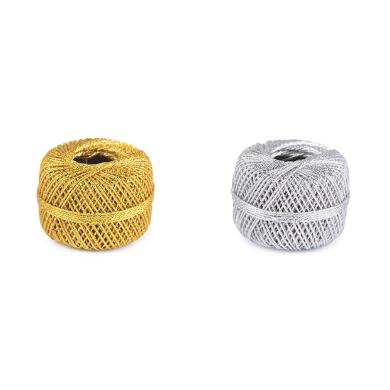 Ață / fir cu aspect metalic, ø1 mm - Mix variante (36 Bucăți) Ață / fir cu aspect metalic, ø1 mm - Mix variante (36 Bucăți)