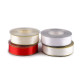 Panglica din satin cu margine lurex latime 25 mm - Off white (100 Metri) Panglica din satin cu margine lurex latime 25 mm - Off white (100 Metri)