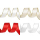 Panglica din satin cu margine lurex latime 25 mm - Off white (100 Metri) Panglica din satin cu margine lurex latime 25 mm - Off white (100 Metri)