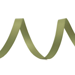Panglică dublu satinată mată, lățime 10 mm - Verde (100 Metri)