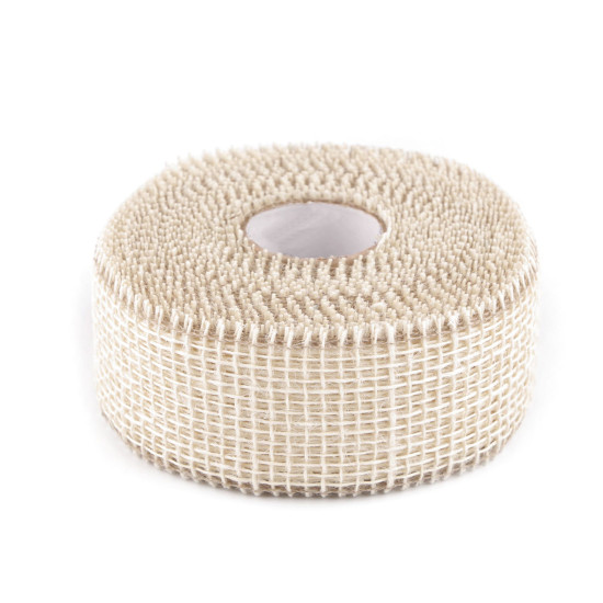 Panglica de iuta latime 50 mm - Ecru natural (10 Metri) Panglica de iuta latime 50 mm - Ecru natural (10 Metri)